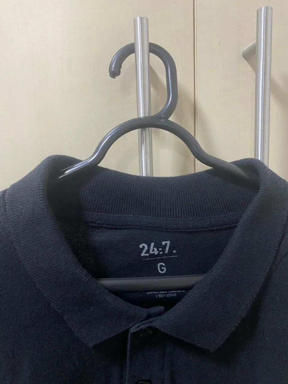 blusa polo luigi bertolli preta - Foto 3