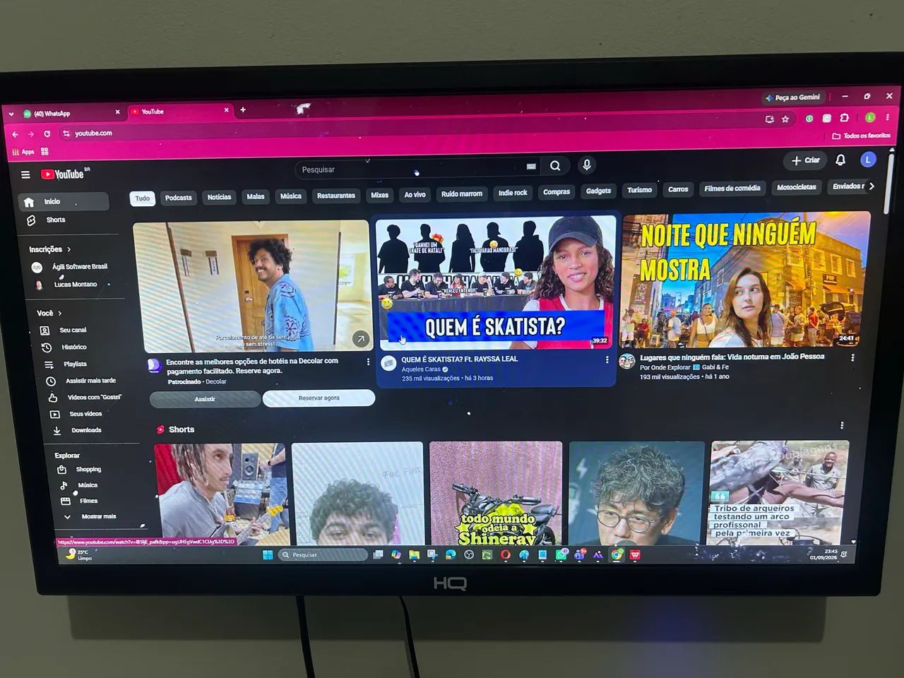 Monitor HQ Full HD 24 Polegadas 75Hz - Foto 3