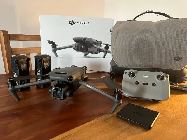 DJI Mavic 3 Original + 5 Baterias + Carregador Veicular 