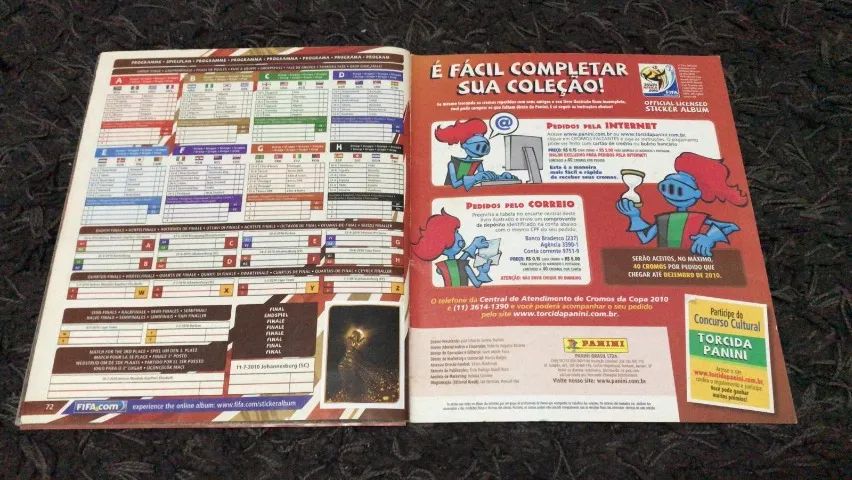 Album da Copa 2010 Complétissimo Com Encarte Visa Original - Foto 3