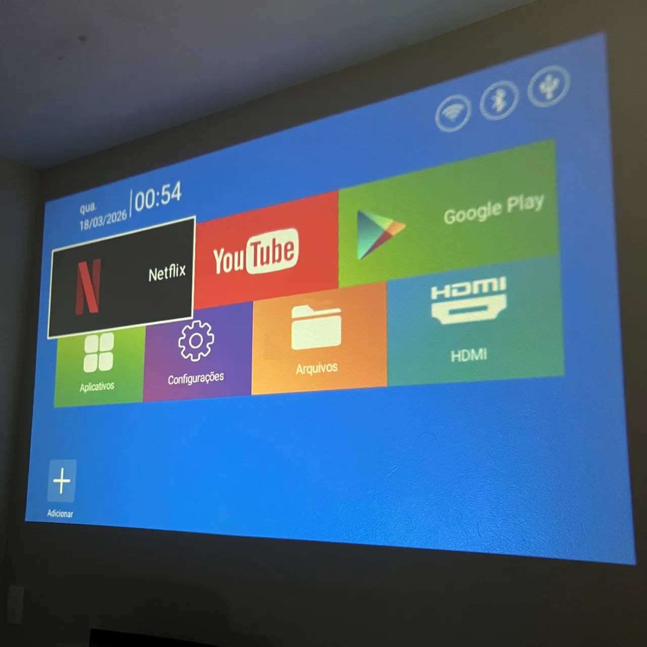 Projetor Portátil HY320 com Tela Grande e Entrega Rápida! - Foto 5