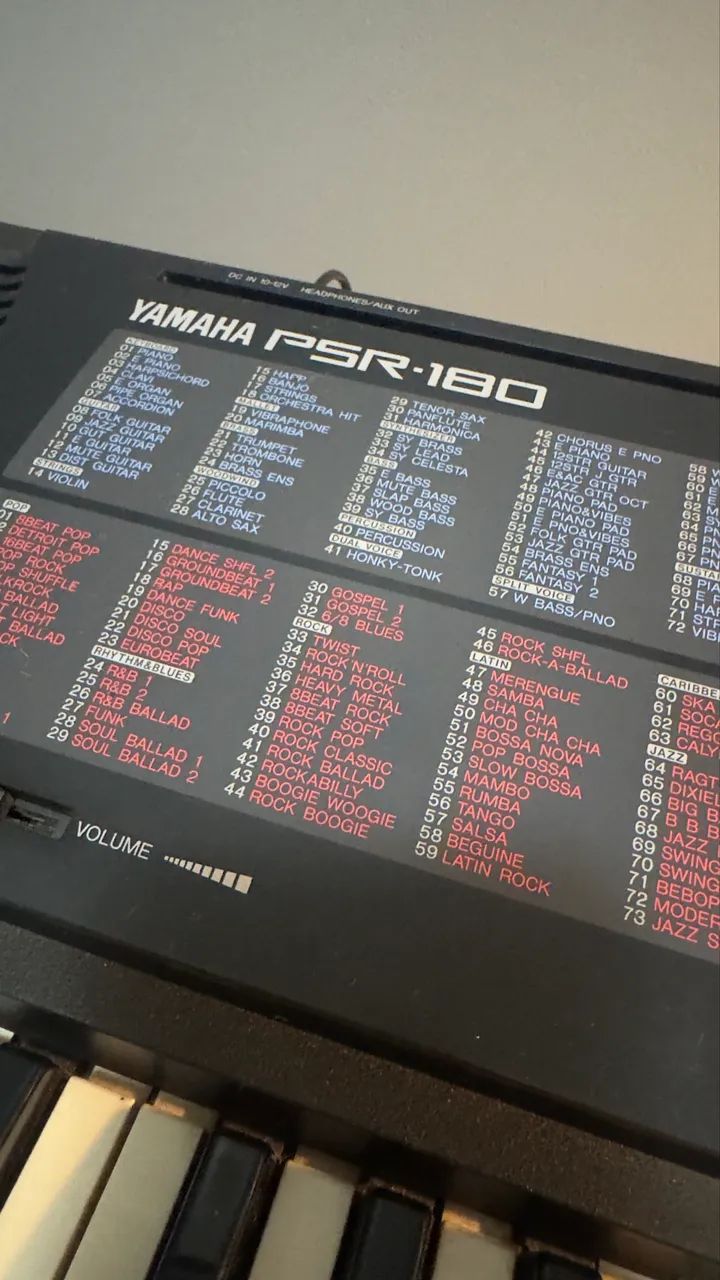 Teclado Yamaha PSR 180