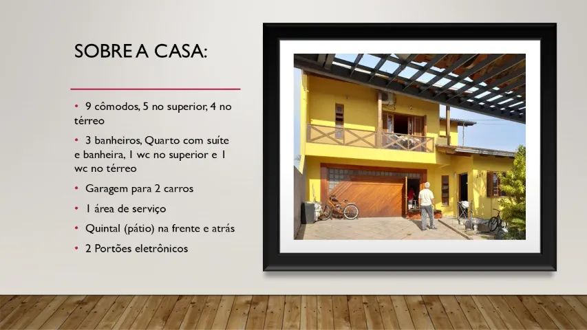 Esteio, RS - Sobrado (Duplex) ESPAÇOSO, 9 cômodos, Suíte, Garagem p/ 2 carros, 