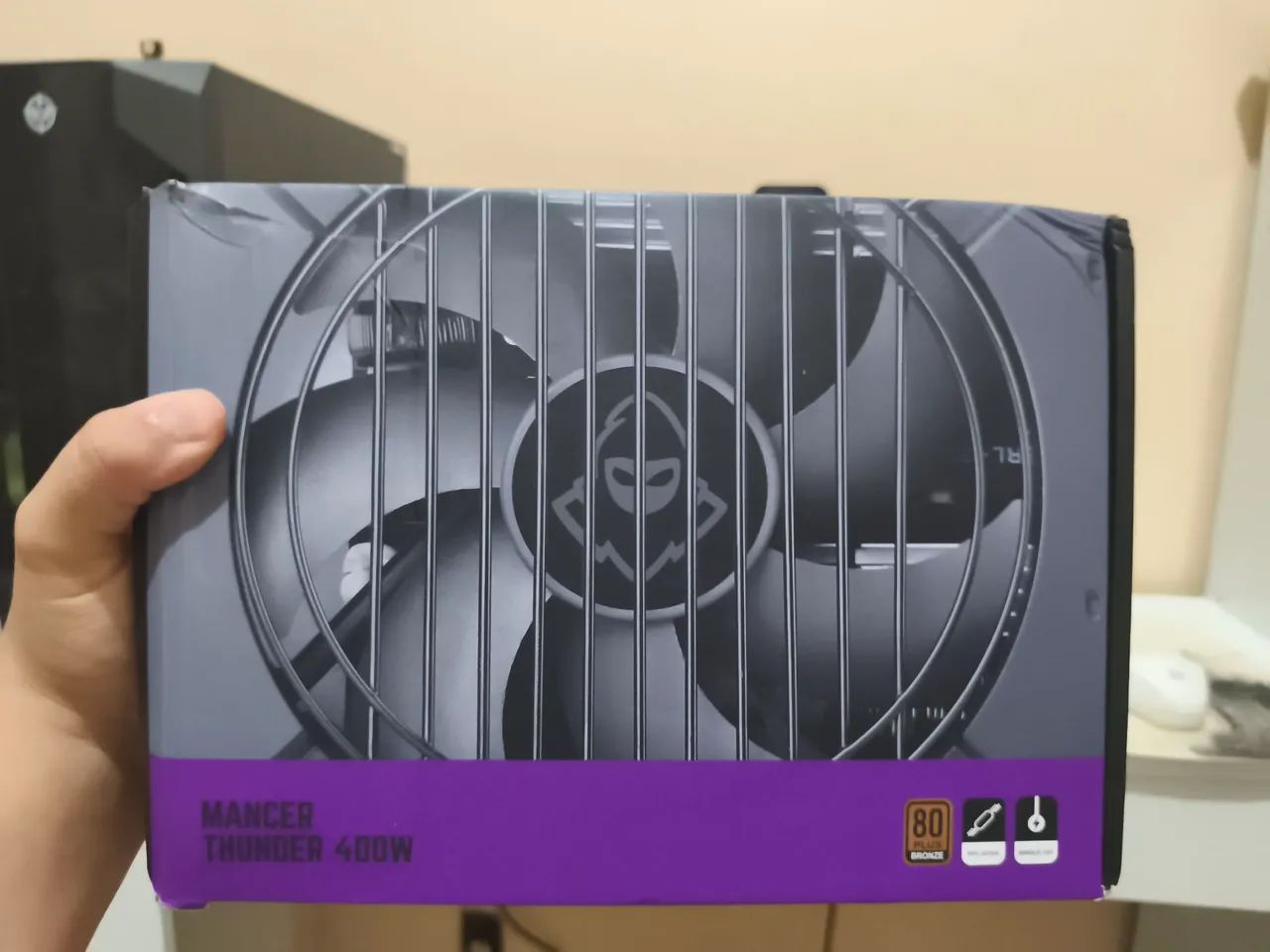 Fonte mancer thunder 400w 80 plus - nova