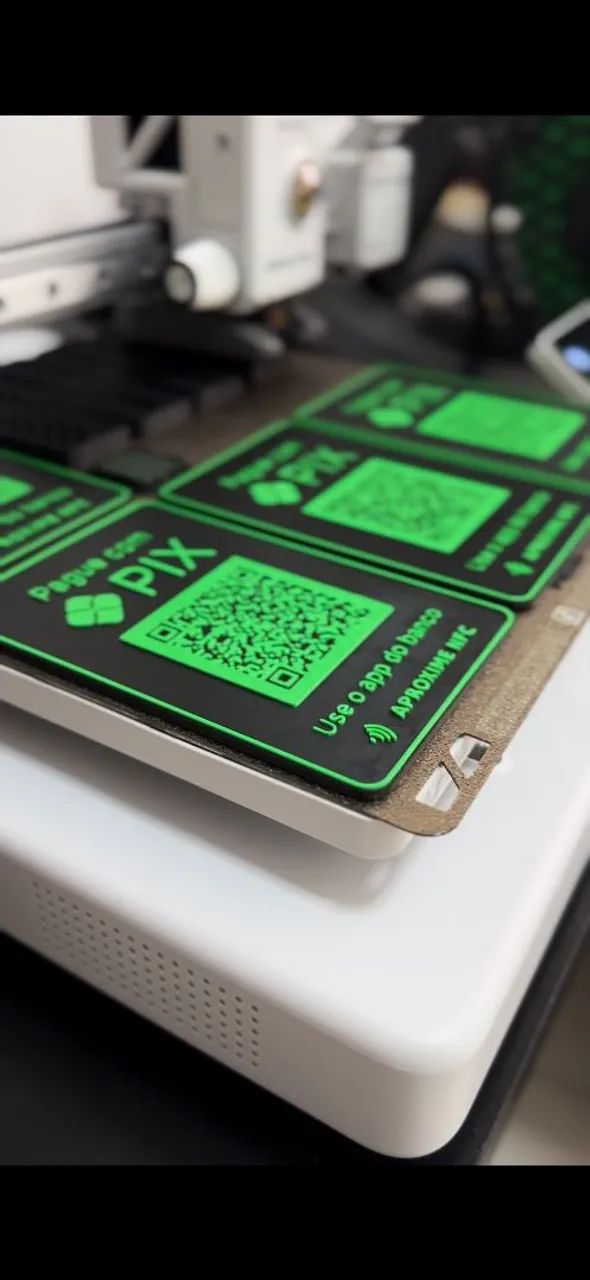 Plaquinha Pix com QR code e NFC - Foto 2