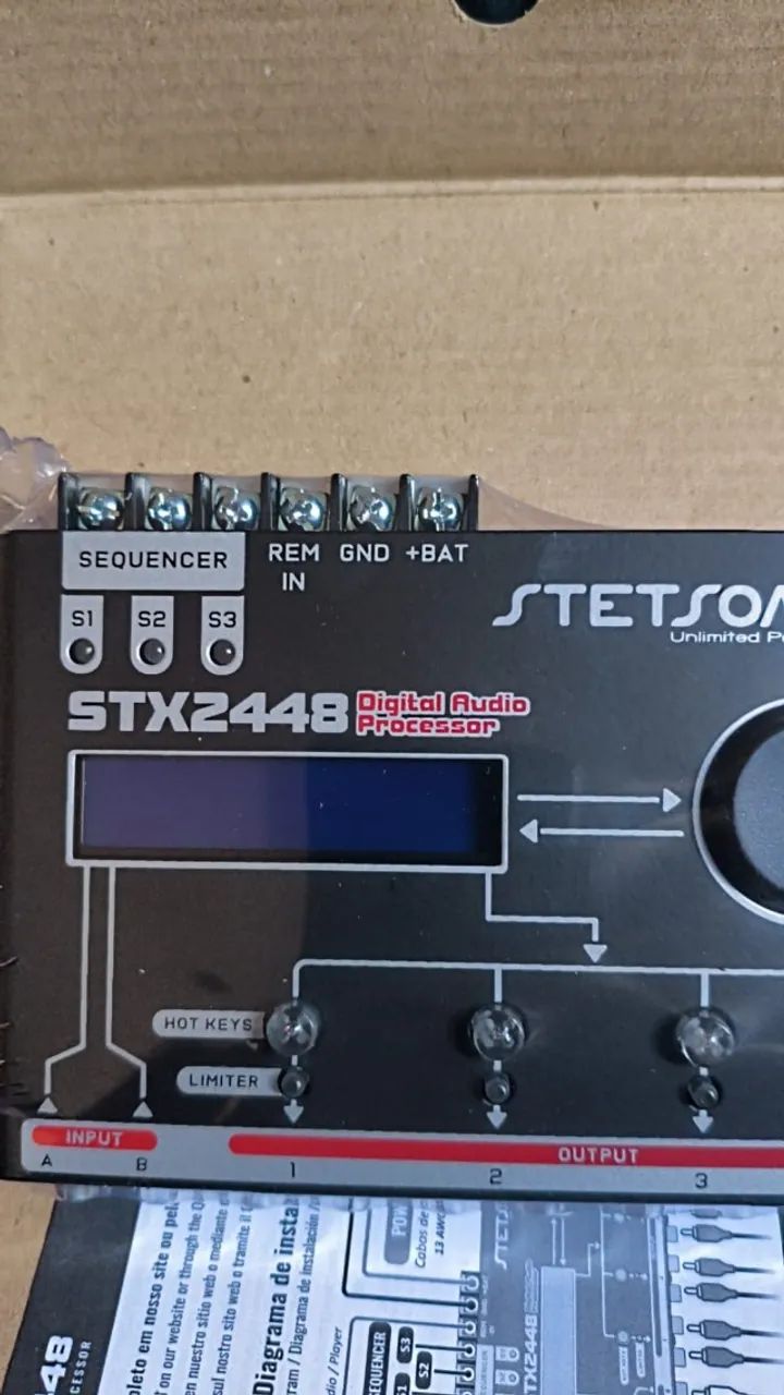 Processador de Áudio Digital Stetsom STX 2448 - Original e Completo - Foto 3