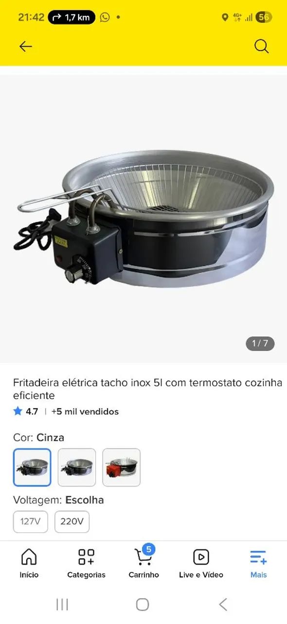 Fritadeira 5L - Foto 2