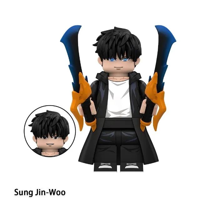 Miniaturas colecionáveis de 5cm de Solo Leveling Sung Jin Woo