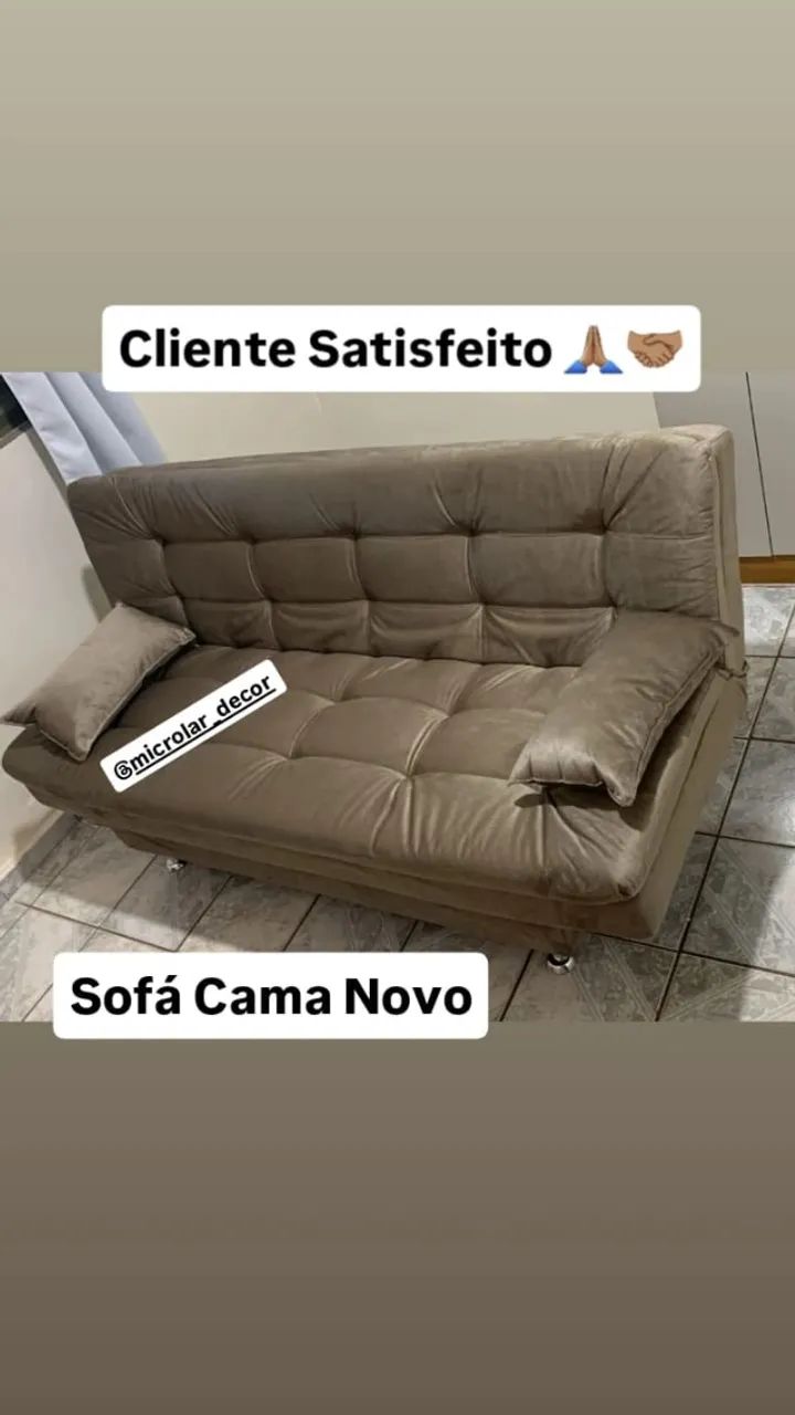 Sofá Cama Revolution Novo na Caixa - Entrega e Monta na Hora