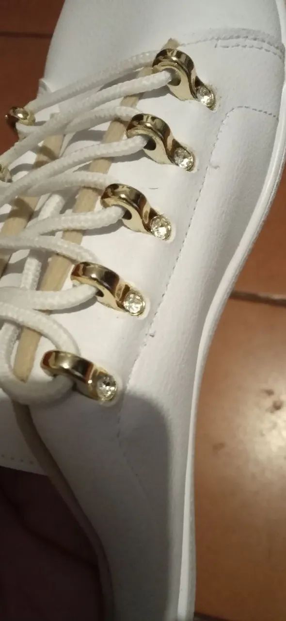 Tênis Moleca branco semi novo - Foto 5