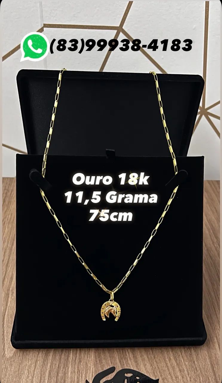 Corente ouro 18k 11.5 Gm peça maciça  - Foto 3