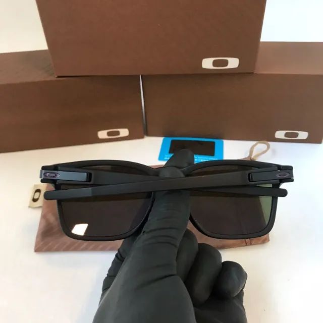 óculos de sol oakley latch squared violeta lentes polarizadas - Foto 4