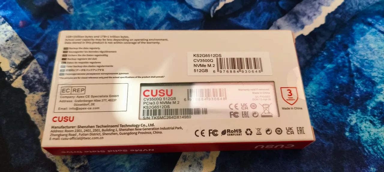 SSD Gen3. 512GB NVMe 2280 m2 - Foto 2