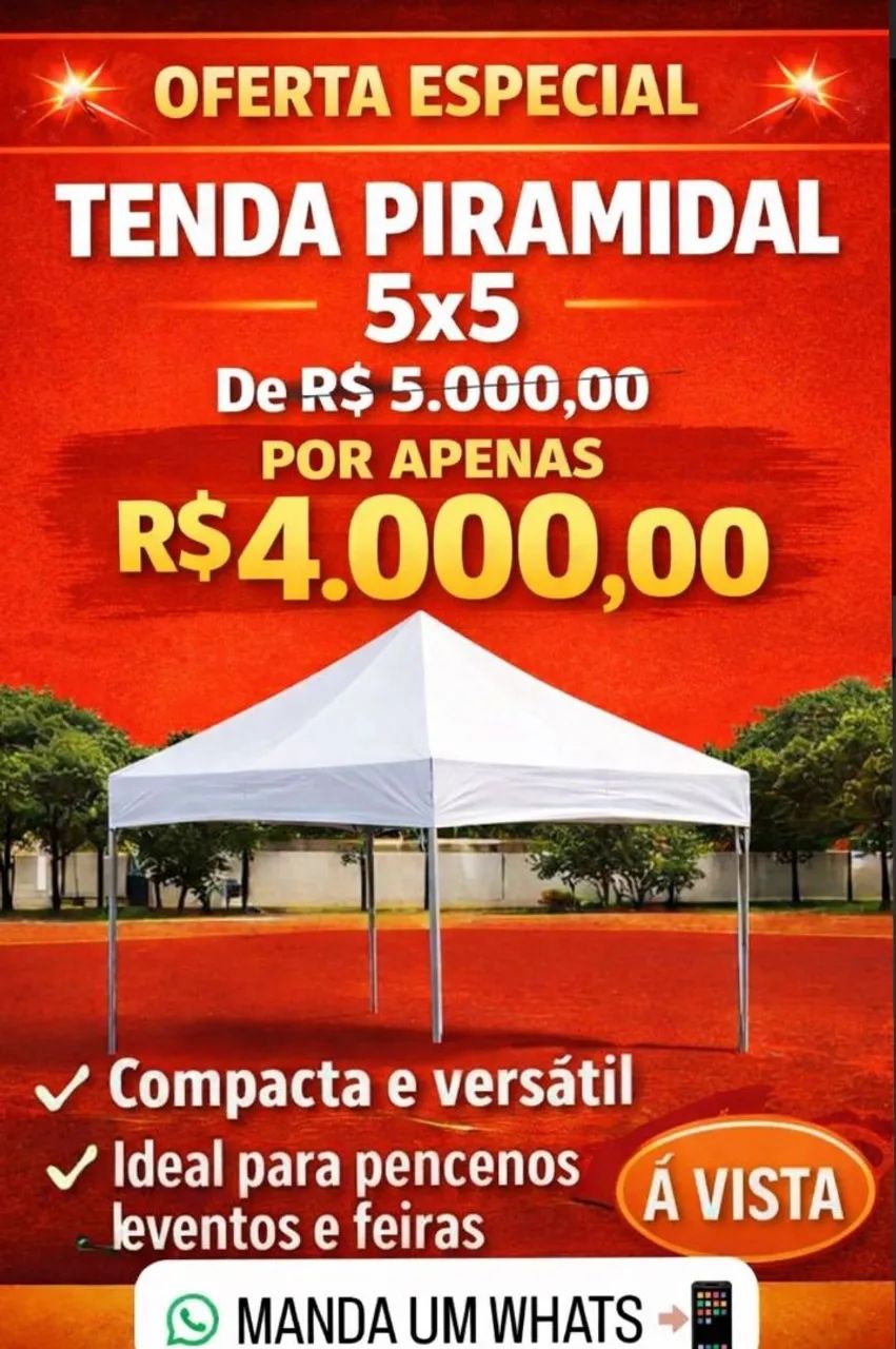 Tenda 5x5 nova pronta entrega