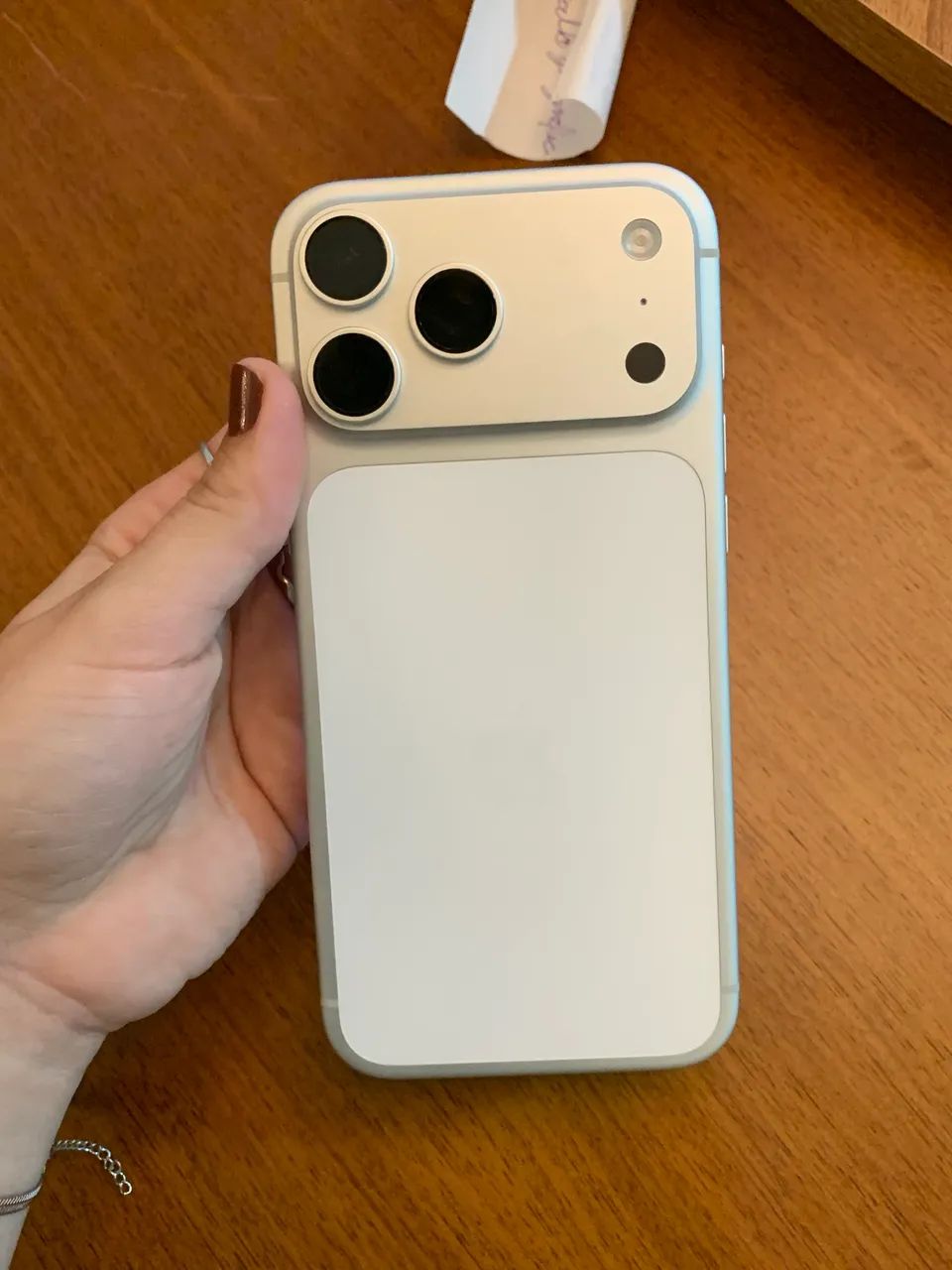 Iphone 17 Pro Max Branco 96% saude de bateria  - Foto 4