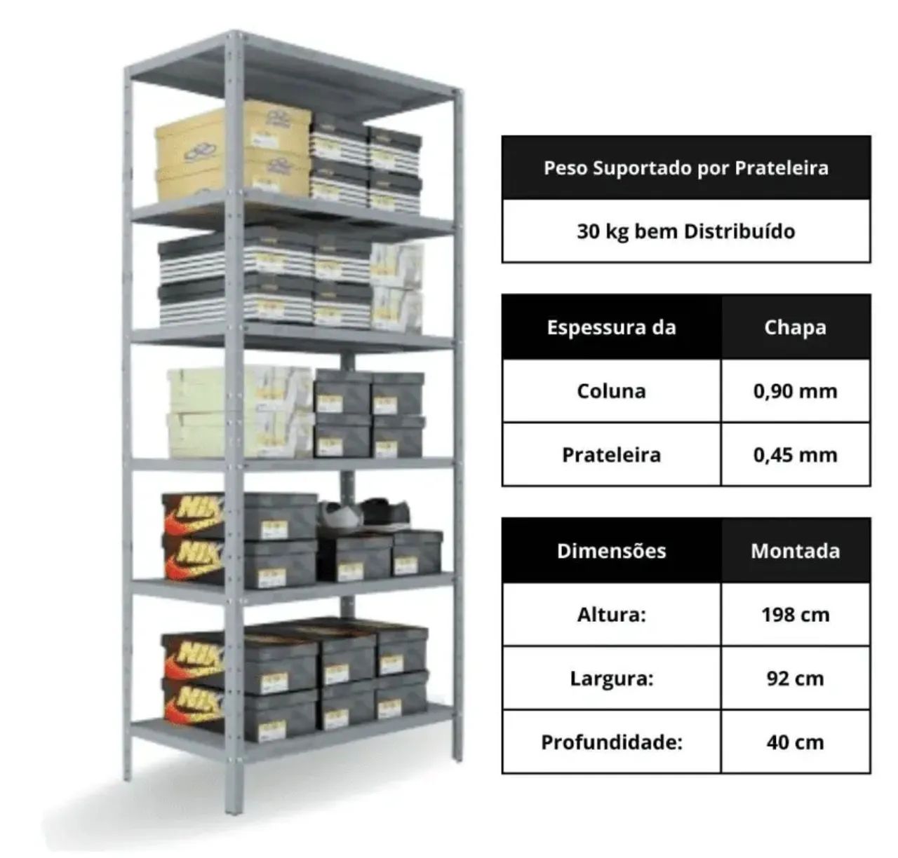 Estante de aço - Foto 2