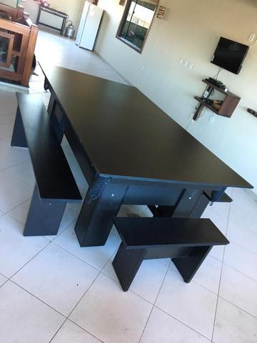 Mesa de Sinuca Cor Preta Tabelas Amarelas Modelo CRV6121 - Foto 5