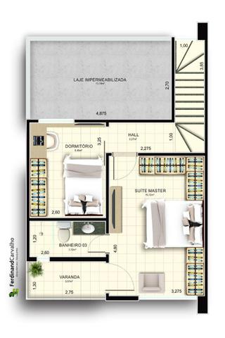 ST Casa duplex na planta - Foto 5