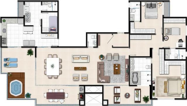 Apartamento de 3 quartos com 3 suítes no Setor Bueno - Foto 2