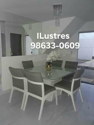 Lustre teto base inox 20x20x40 / NOVO - Foto 3