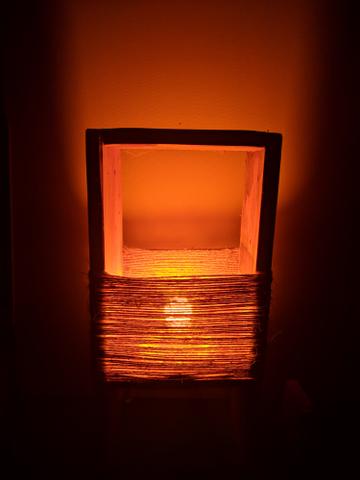 Luminária rústica para decoração