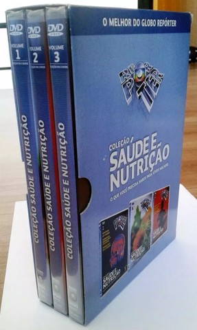 Coleção Saúde E Nutrição Globo Repórter - 3 Dvd's Originais