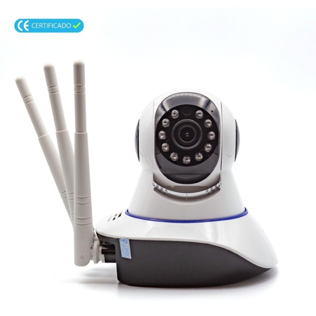 Câmera De Segurança ip 3 Antenas Wifi 360º Visão Noturna - Foto 4