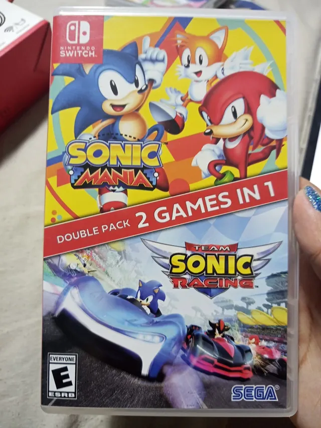 Jogo Sonic Mania + Team Sonic Racing Double Pack - Switch em