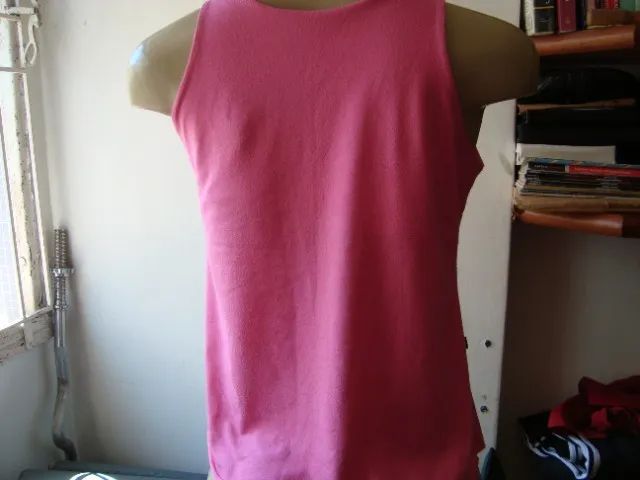 Blusa Bata Regata Rosa - Entre na onda rosa. - Foto 3