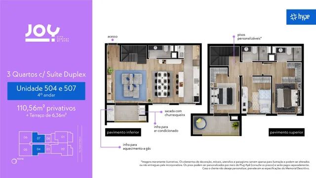 Apartamento com 3 dormitórios à venda, 25 m² por R$ 216.900,00 - Tingui - Curitiba/PR