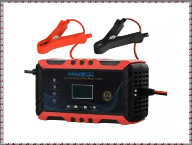 Carregador Inteligente Bateria 4-6ah Tela Lcd Auto Moto 12v