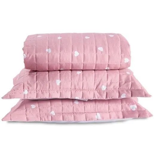 Kit Coordenado Coração 07 Peças Queen - Foto 6