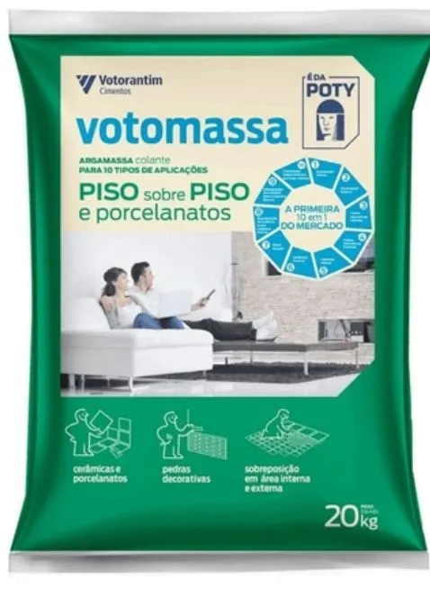 Argamassa piso sobre piso e porcelanato votomassa(POTY)