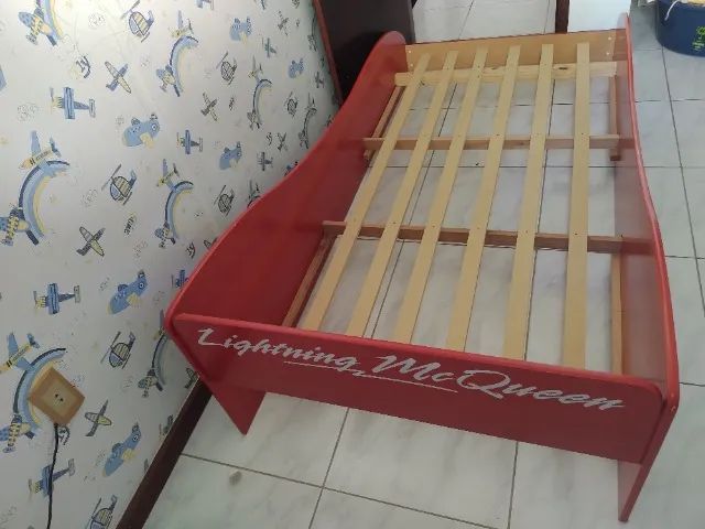 Cama solteiro 95 vermelha! - Foto 3