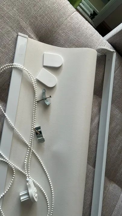 Persianas Rolô - Branco blackout Pronta Entrega - 75x250 - Foto 2