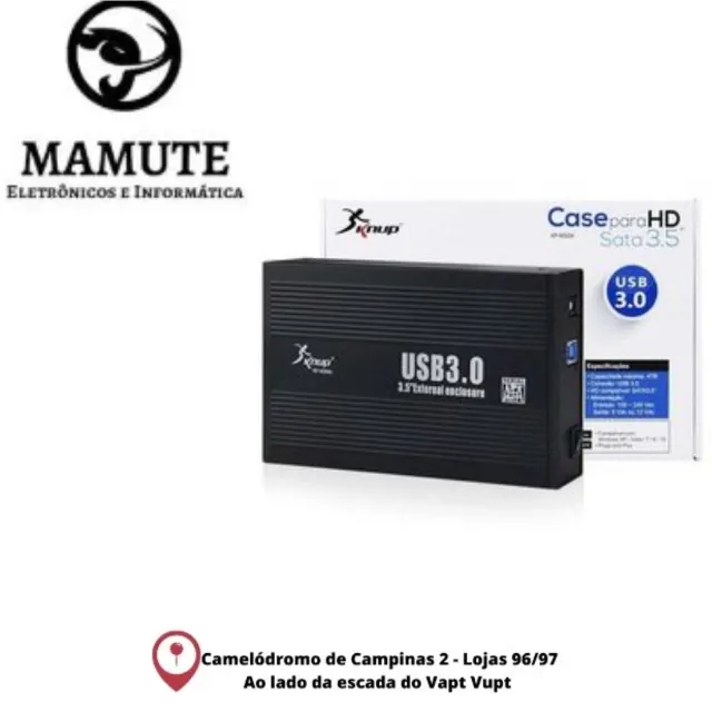 Case Gavet Externa HD 3.5 Sata HD PC 3.5 Usb 3.0 KnuP KP-HD004