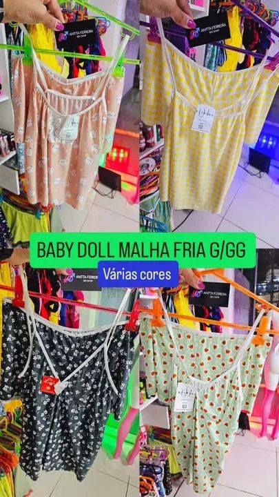 Baby Doll Malha Fria Vários Tamanhos  - Foto 2