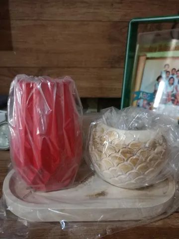Lindos vasos gesso ou cimento  - Foto 4
