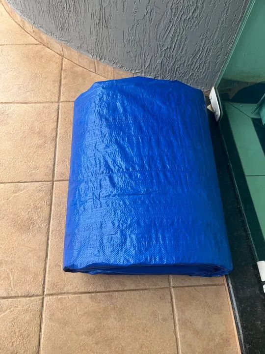 Lona politileno azul nova sem uso  - Foto 3