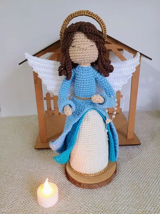 Anjo de Crochê - Decoração para o Lar - Foto 3
