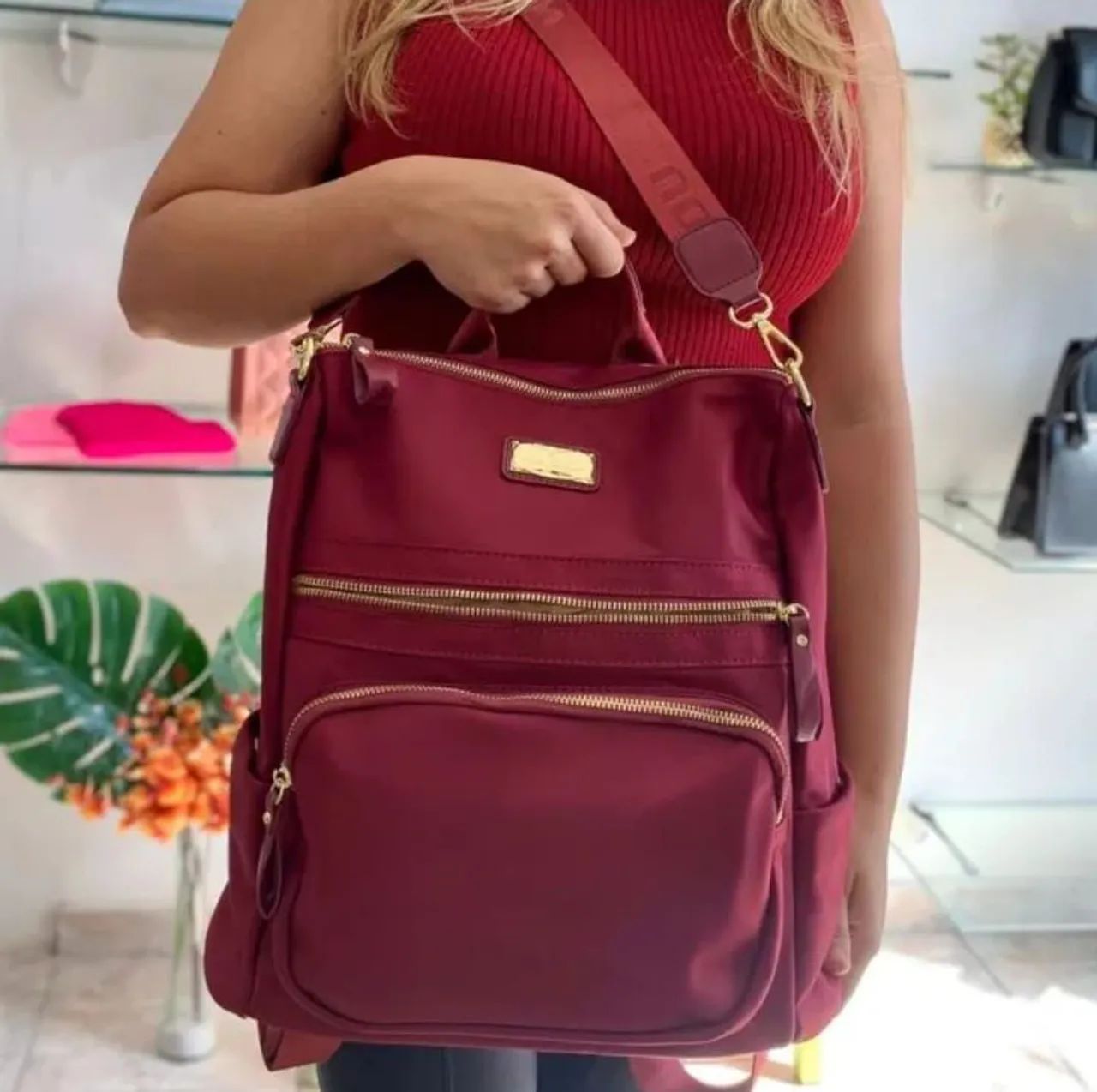 BOLSA MOCHILA LINDA EXCELENTE QUALIDADE SOMENTE 189! ENTREGO EM TODO DF - Foto 2