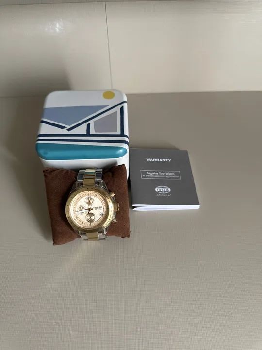 Relógio Fossil Dourado
