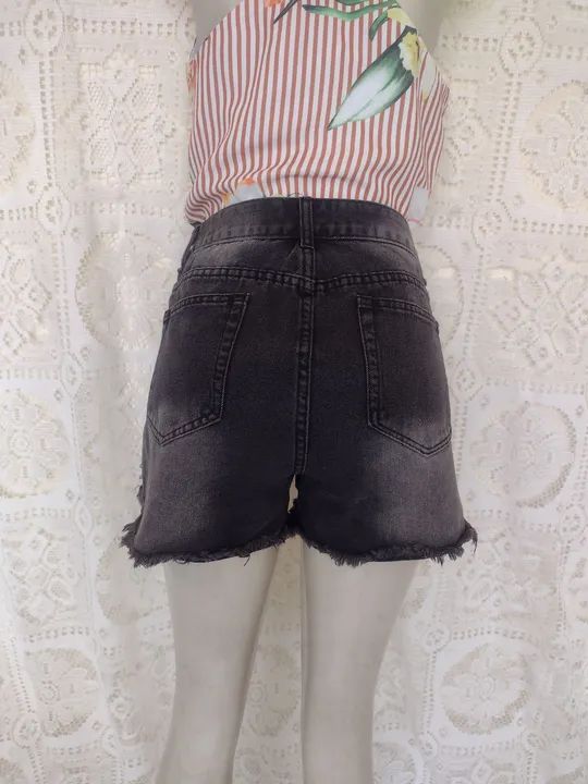 Short Jeans Black feminino  - Foto 3