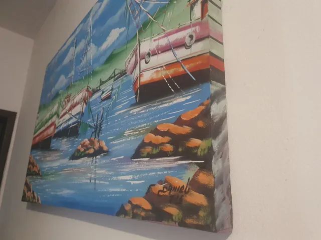 Quadro barcos da ilha - Foto 4