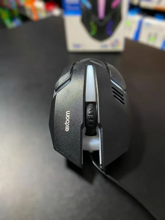 MOUSE GAMER COM ILUMINAÇÃO RGB EXBOM MS-62 - Foto 4