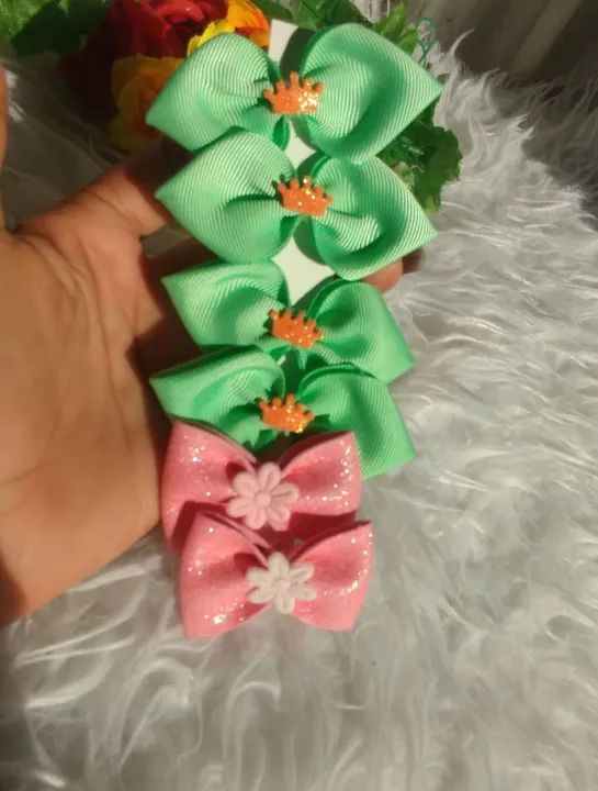 Kit com 3 Pares de Lacinhos para pet de pequeno porte