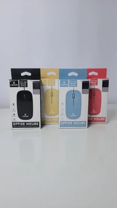 Mouse com fio USB Colorido LEHMOX - LEY-1564