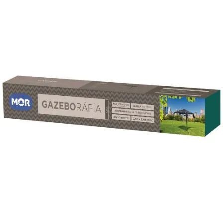 Tenda Gazebo Topo:2,40x2,40 Base:3x3 Bolsa De Transporte Praia Piscina Camping Eventos Mor - Foto 3