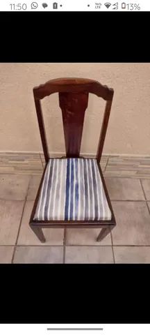 Móveis antigos, móveis de época, cadeira com selo original, retrô, antiguidade  - Foto 4