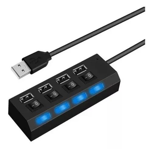 Hub 4 Portas Cabo Usb 3.0 Extensor 4 Portas Pen Drive - Loja Natan Abreu  - Foto 3